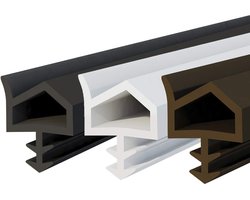 DQ - PP Deurafdichting - Wit - 50 meter - TPE - rubber - STD - 06 - Vouwbreedte: 12 mm Groefbreedte: 4 mm - Kamerdeurafdichting Rubberen afdichting Afdichtingsband Kozijn Kozijnafdichting Afdichtingsprofiel Houten deur