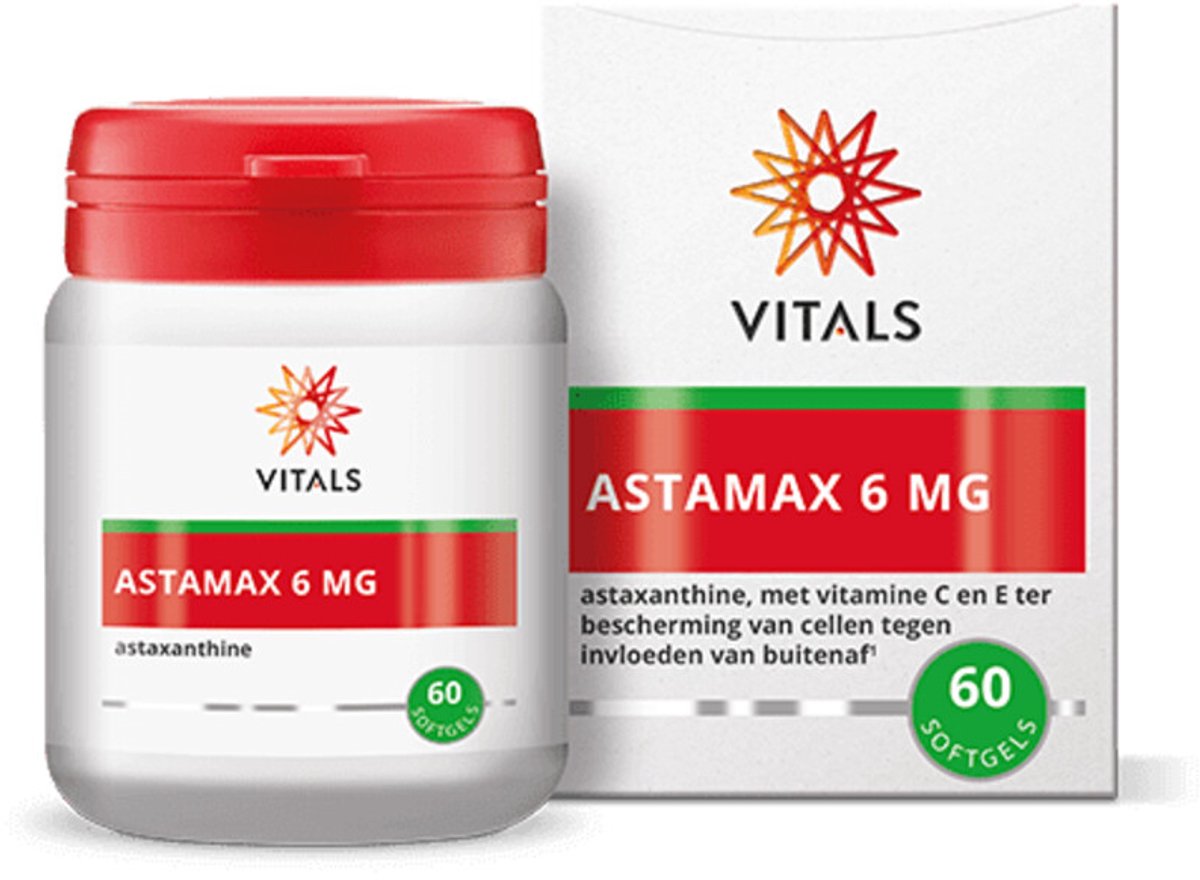 Vitals - Astamax 6 mg - 2 x 60 softgels - Voordeelverpakking