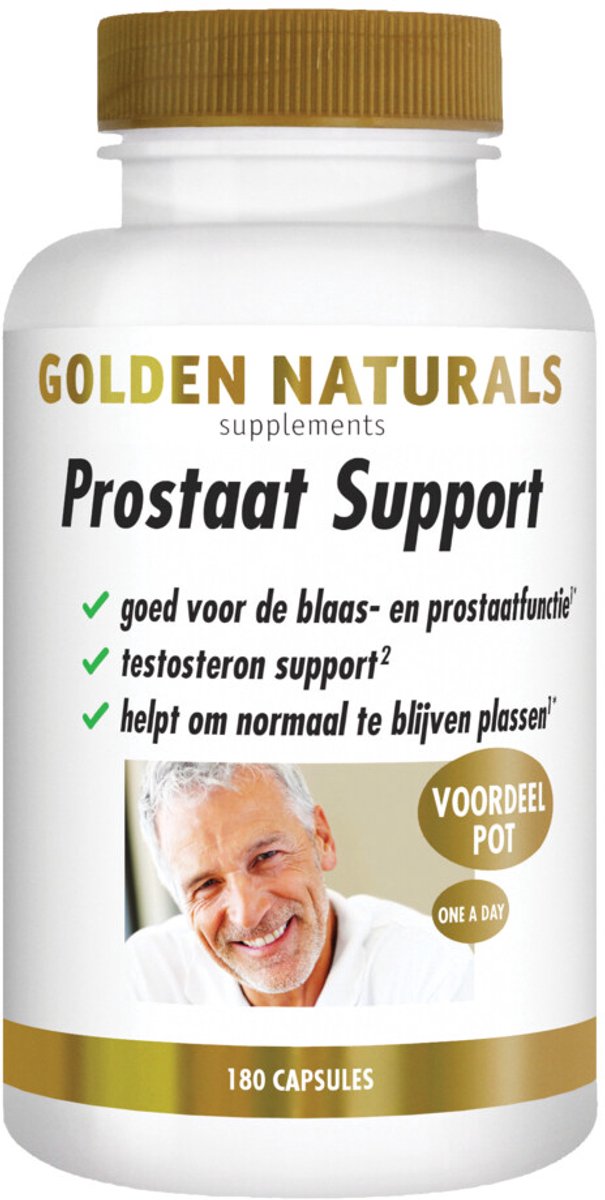 Golden Naturals - Prostaat Support - 2 x 180 vegacapsules - Voordeelverpakking