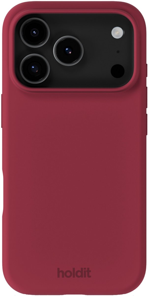 Holdit Silicone Case geschikt voor Apple iPhone 17 Pro - Red Velvet