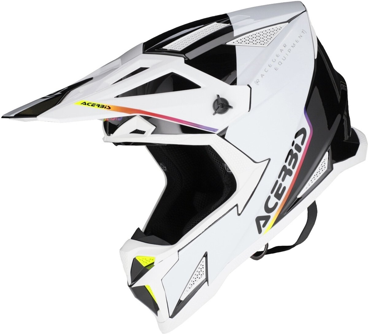 Acerbis T711 Wit Zwart Crosshelm - Helm