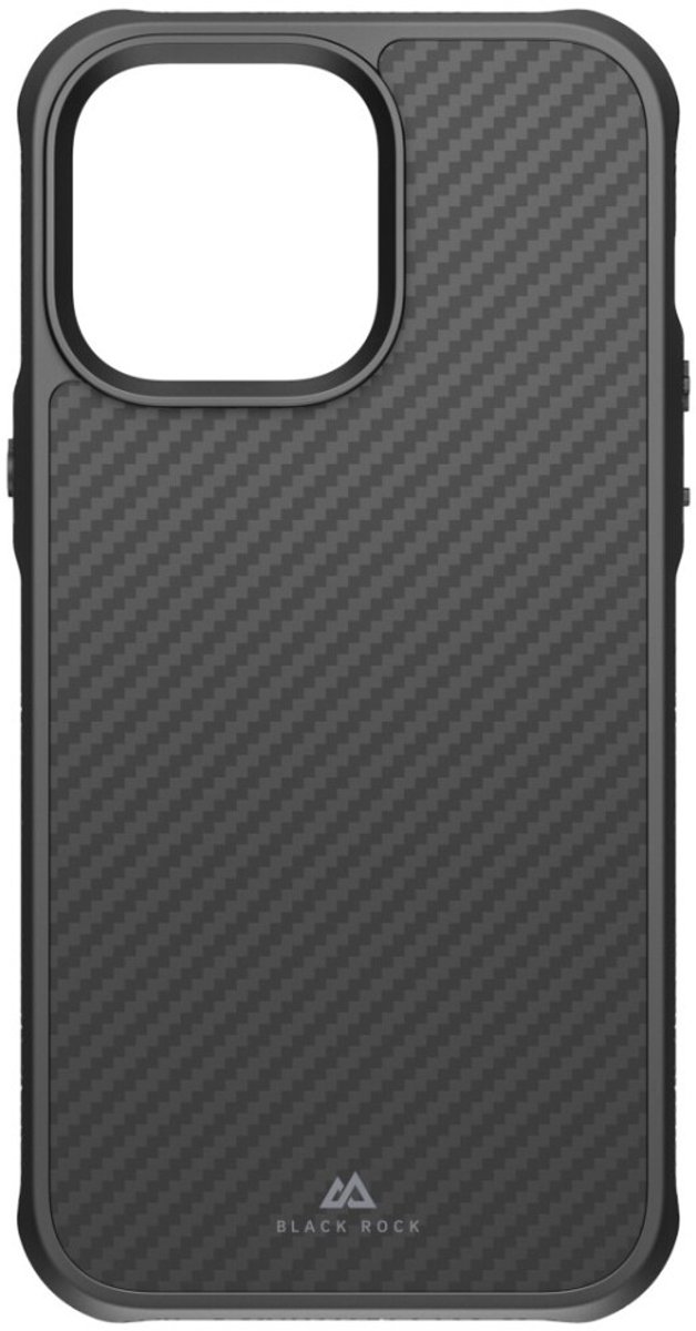 Black Rock Robust Carbon Cover Voor Apple IPhone 14 Pro Max Zwart