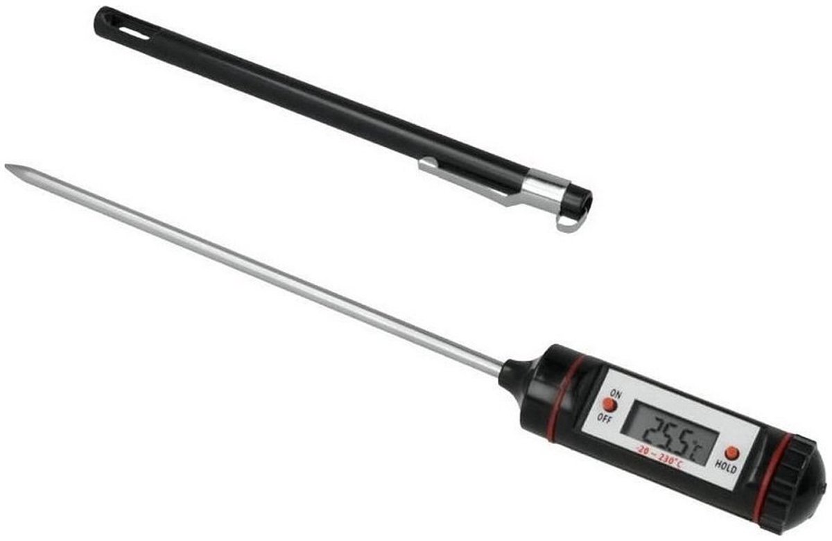 Metaltex Digitaal Kookthermometer -20/+230°C 20.5 cm RVS/Zwart
