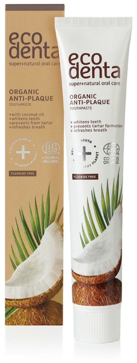 Ecodenta Tandpasta Organic Coconut - 4 x 75 ml - Voordeelverpakking