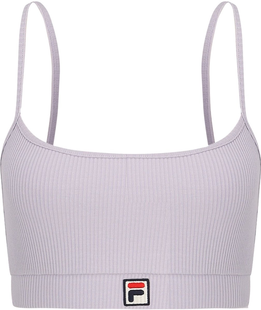Fila Damen T-Shirt Lavaur Cropped Rib Top FAW1005 -S Thistle
