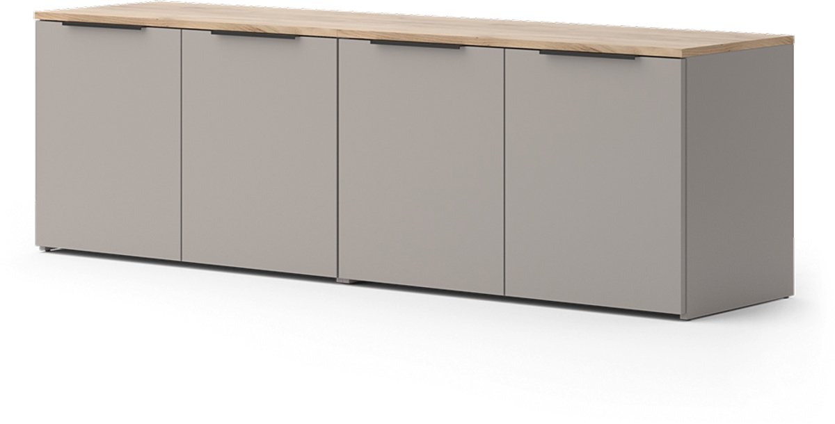 Vicco Wido Woonwand – 2 delen Grijs