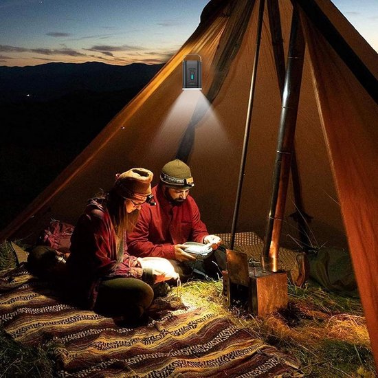 Elektrische luchtpomp - 2400 mAh - Oplaadbare elektrische pomp - Elektrische Luchtpomp met LED Campinglamp - Ultralichte draagbare luchtpomp - Voor opblaasbaar zwembad, drijvende luchtmatras, zwemring, vacuüm opbergzak - Buitenkampeerluchtpomp - Opbl van Merkloos — afbeelding 2