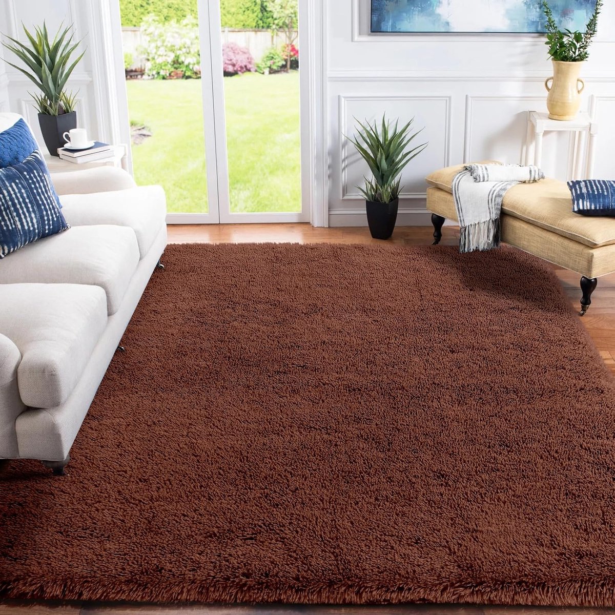 Hoogpolig Tapijt - Zacht en Antislip - 1 stuk - 160 x 230 cm - Fluweel
