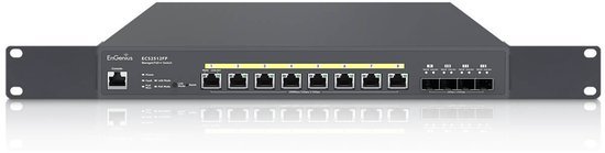 EnGenius ECS5512FP netwerk-switch Managed L2+ 10G Ethernet (100/1000/10000) Power over Ethernet (PoE) Zwart
