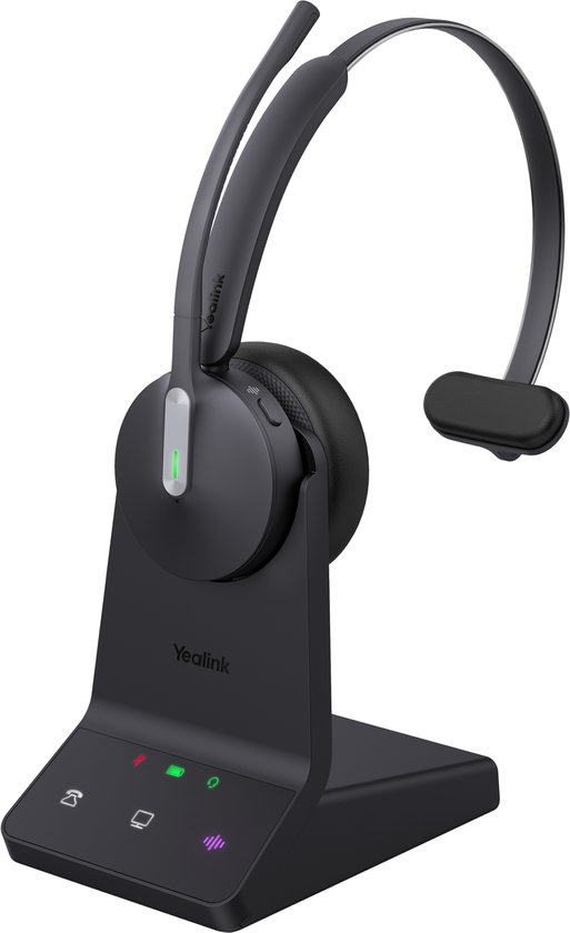 MONODEAL Bluetooth Headset met Microfoon 5.3 Open Ear met Multipoint- Verbinding voor Kantoor, Vergadering, Online Leren - Beengeluid