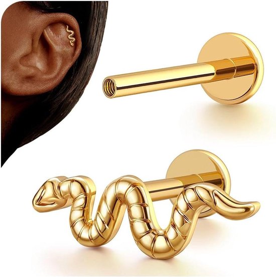 limerencia 18G 2 Stuks Tragus Piercing, Medische Titanium Lippiercing Met 6 mm 8 mm Staafjes, Hypoallergene Helix Piercing Oor, Labret Stud Voor Navel Tong Wenkbrauw Lip Septum Neus