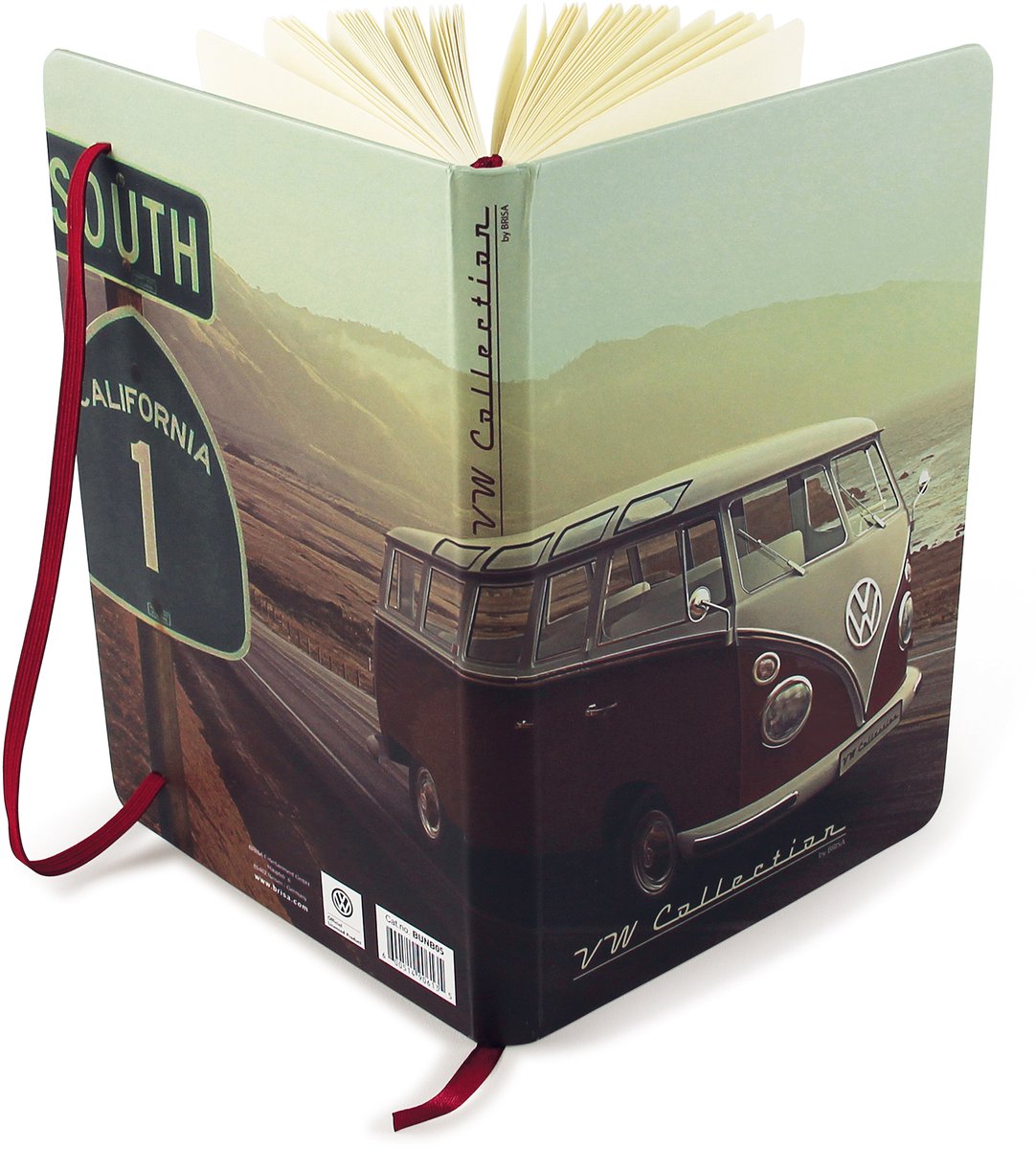 BRISA VW Collection - Volkswagen notitieboek, dagboek, hardcover, VW-fan cadeau (DIN A5)