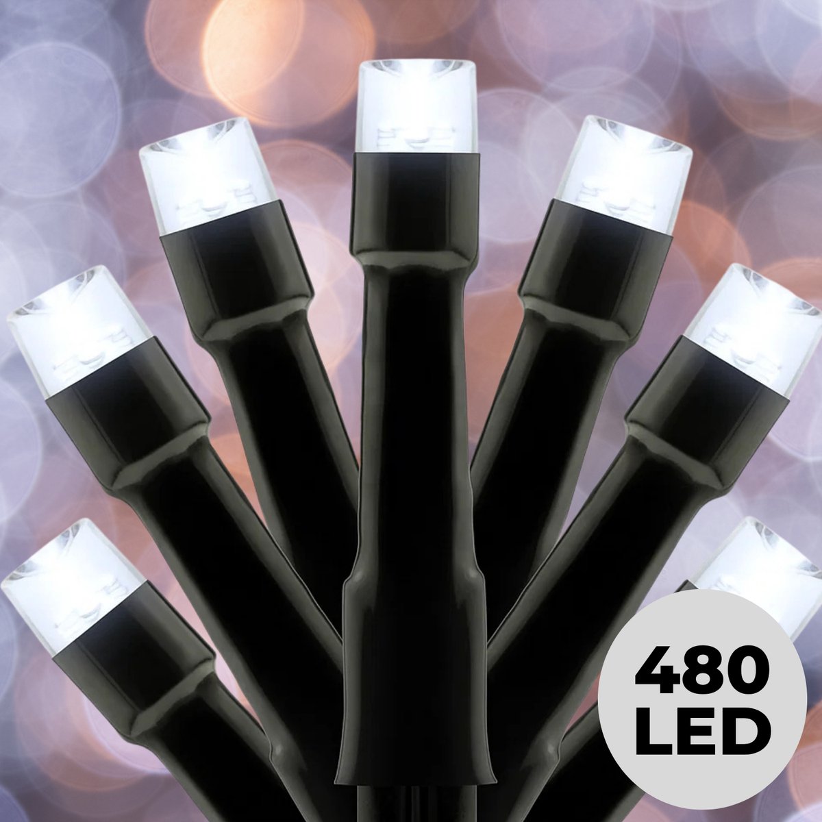 Lomera Kerstverlichting Buiten - LED Lichtsnoer - 480 LED Lampjes - Wit Licht - 36 Meter Lengte - Lichtfuncties - Geheugenfunctie - Timer 8 Uur - IP44 Adapter - Energiebesparend - Binnen en Buiten - Groen Snoer - Sfeerverlichting