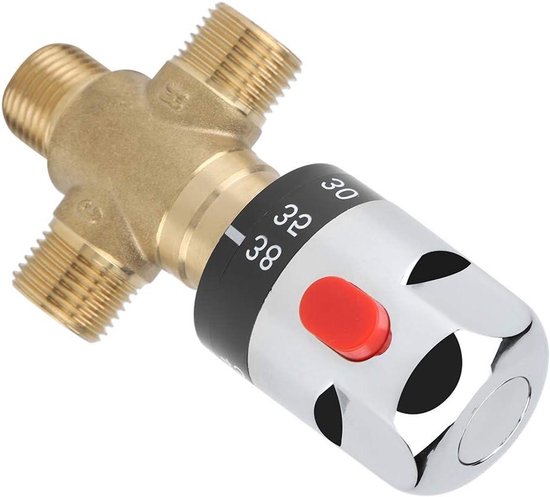 SANIPRO vanne thermostatique G1 vannes de contrôle de mélange en cuivre galvanis