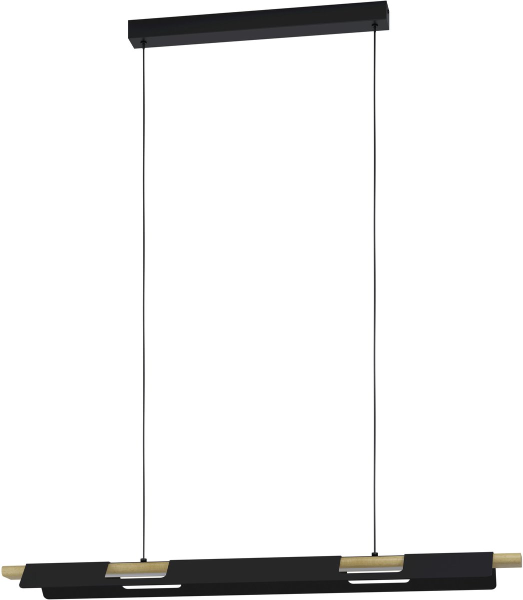 Eglo Ermua Hanglamp - Led - 100 Cm - Zwart/bruin/wit - Dimbaar