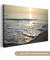 Peintures sur toile Mer - Soleil - Plage - 30x20 cm - Décoration murale