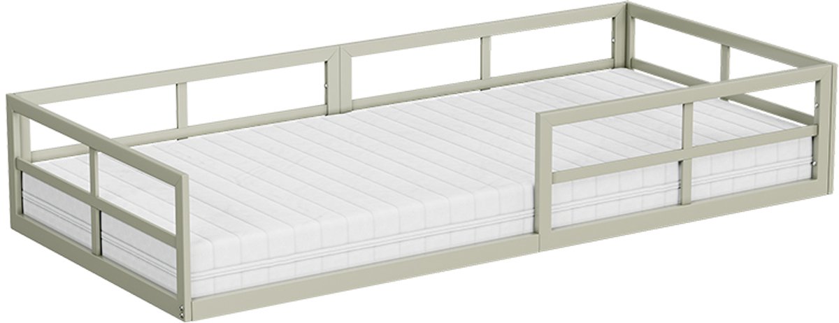 vitalispa Minno Kinderbed – 90x200 met matras Grijs