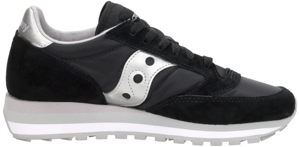 Zwarte Sportieve Sneakers Met Rubberen Zool