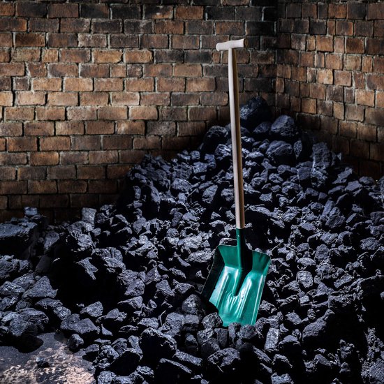 KADAX Schep, koolstofschep, scheep met ergonomische steel, schep met stevige handgreep, robuuste spade voor as, kolen, koolstof, tuingereedschap, tuinspade (houten steel) van Merkloos	 — afbeelding 3