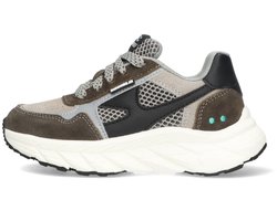 BunniesJR 225840-488 Jongens Lage Sneakers - Grijs - Leer - Veters