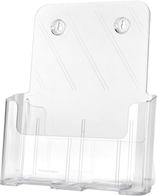 deflecto - Folderhouder - Schuin - A4 staand 1/3 - Transparant | bol