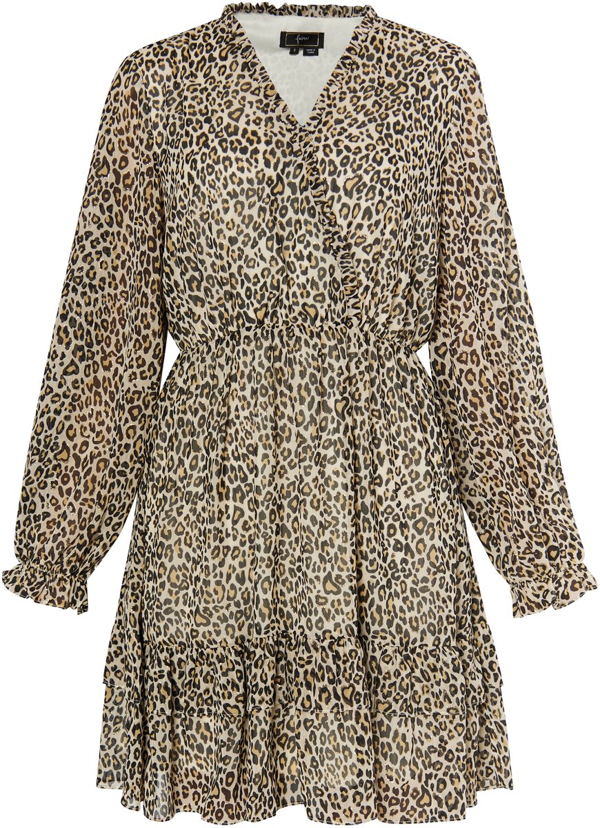 faina Mini-jurk met luipaardprint