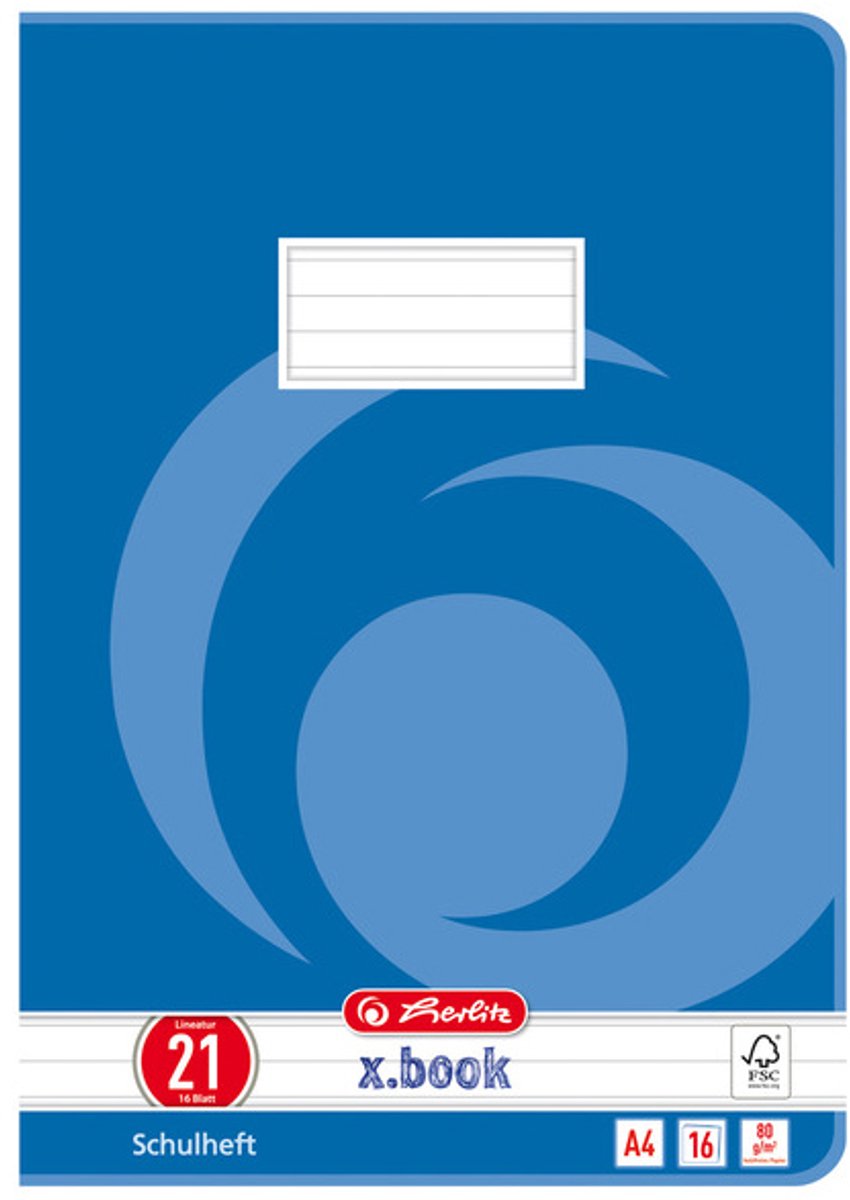 Schrift x.book, A4-formaat, geruit