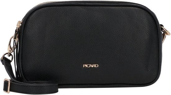 Sac bandoulière Picard Java en Cuir 22 cm Femme noir bol