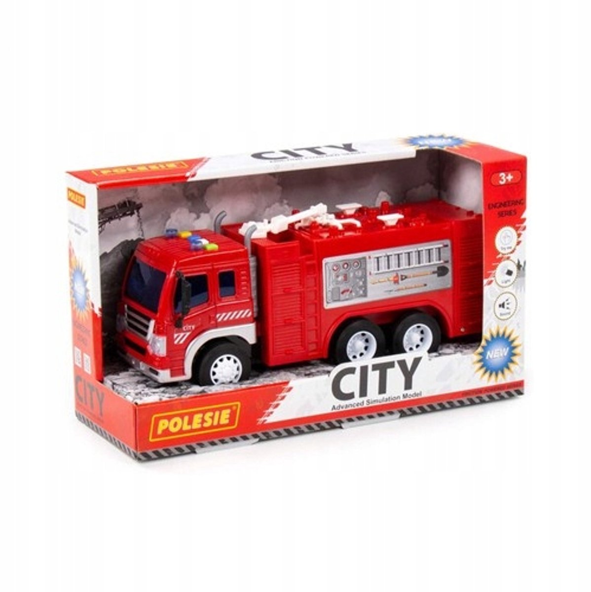 Brandweerwagen met Licht en Geluid - Polesie 86396