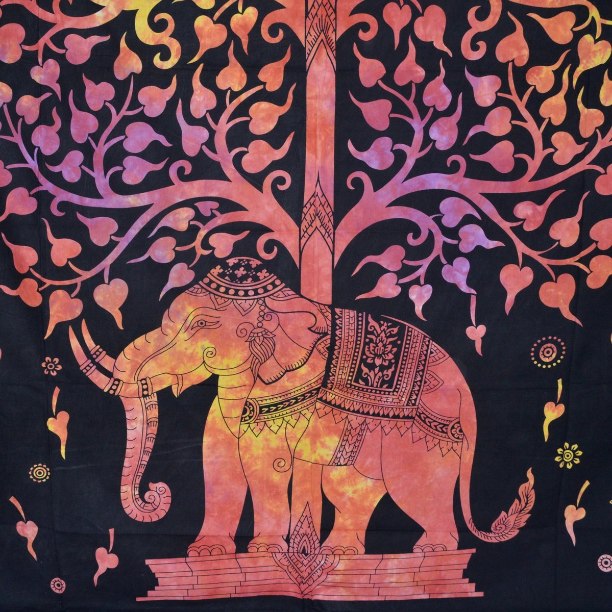 XXL Indiase Plaid met Olifant Motief - 100% Katoen 230x210cm