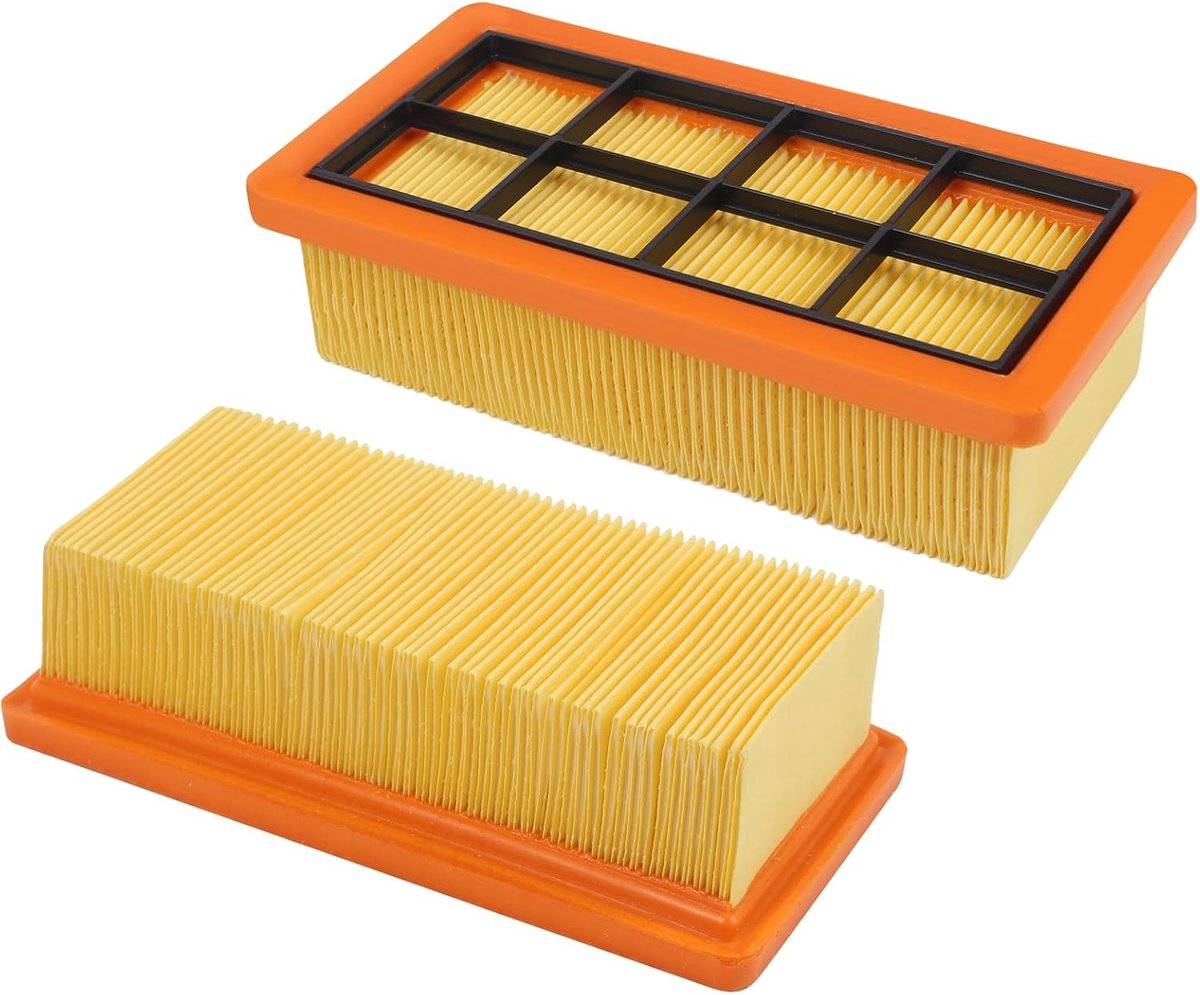 2-delige Filterset - Geschikt voor Karcher AD3200 AD3 Premium AD4 Premium Stofzuigers