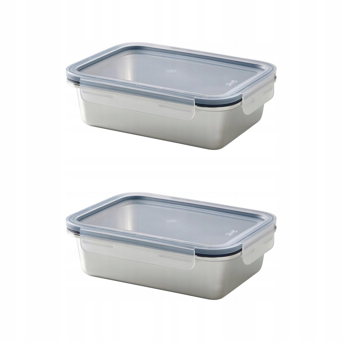 2x IKEA 365+ Voedselcontainer RVS met Deksel - 1,0L