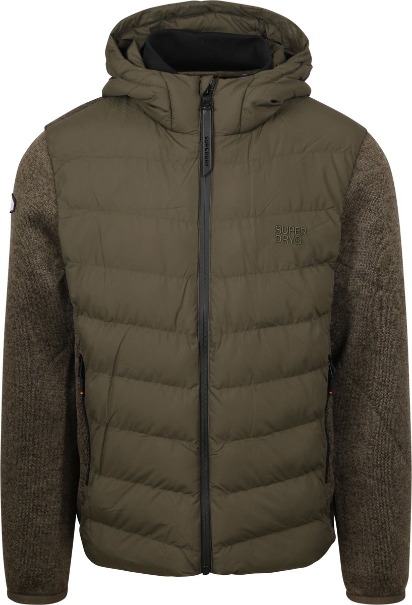 Superdry Hooded Storm Jack 3XL Heren Winterjassen Groen
