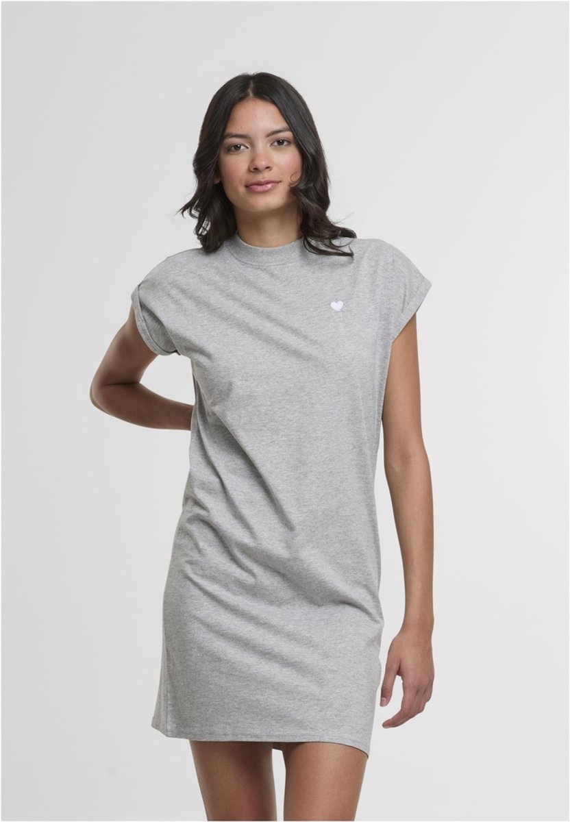 Mister Tee Heart EMB Turtle Extended Shoulder Korte jurk XL Grijs