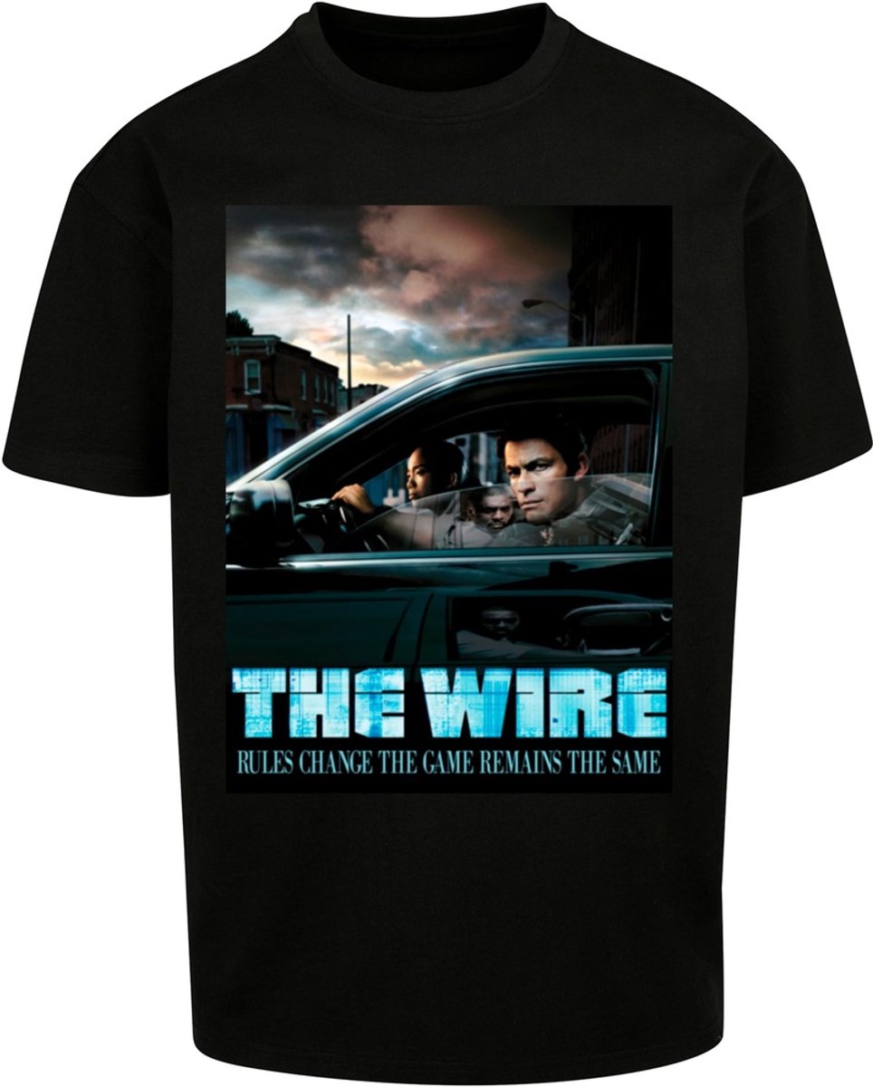 Merchcode T-Shirt The Wire Poster Heavy Oversize Tee MC1046 Black-M