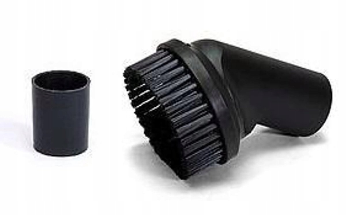 Ronde stofborstel K&M SS15 met borstelharen + adapter 35/32mm