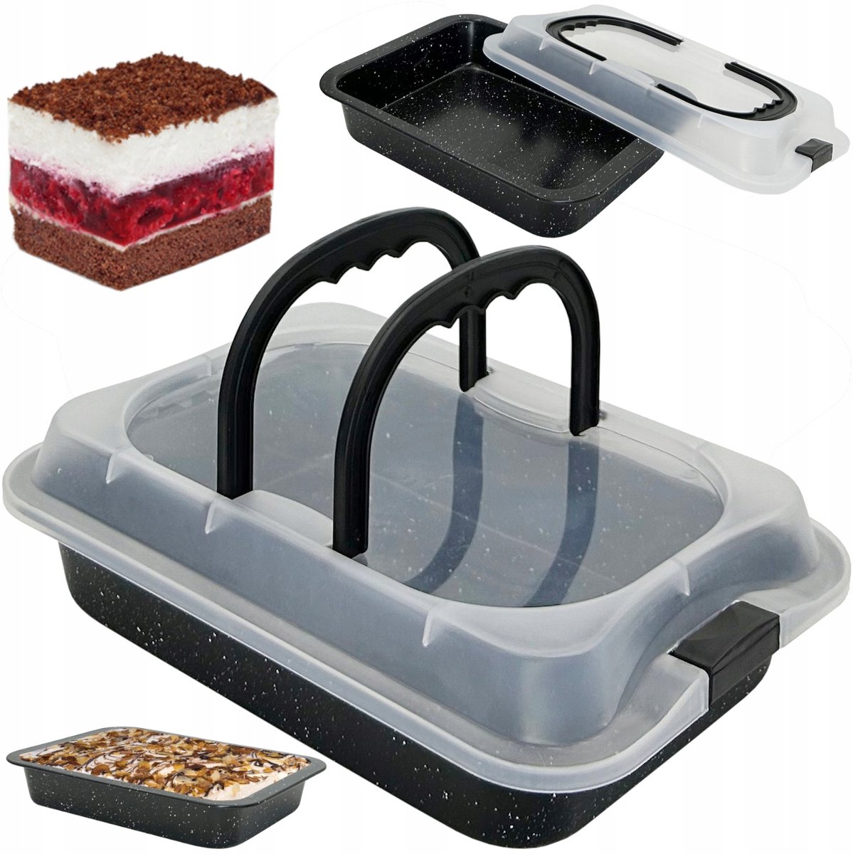 Bakvorm Rechthoekig met Deksel 36x24.5 cm - Hoge Kwaliteit Koolstofstaal