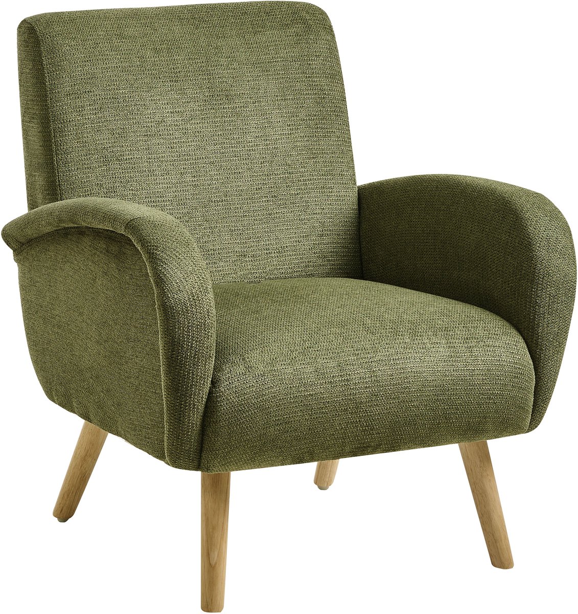 PLASSEN - Fauteuil - Groen - Polyester
