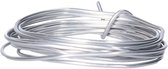 Hobby draad - hobby en knutsel draad - 2 mm x 200 cm - Bloemendraad/aluminiumdraad - zilver