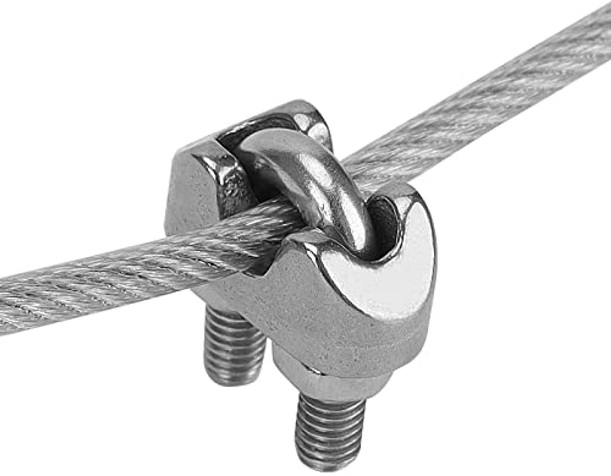 3mm x 100m Stainless Steel Cable Wire, Metal Hanging Wire for Clothing, Photo, Craft
