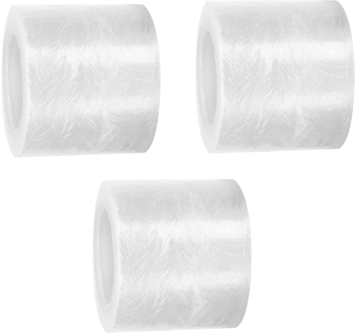 3 Rollen Beauty Plastic Wrap Lip Semi-permanente Folie Geborduurde Vershoudfolie Make-up Accessoires Wimpertape Make-uptape Semi-permanente Vershoudfolie Klauw Vingerringen Lippen Lijmtape PP