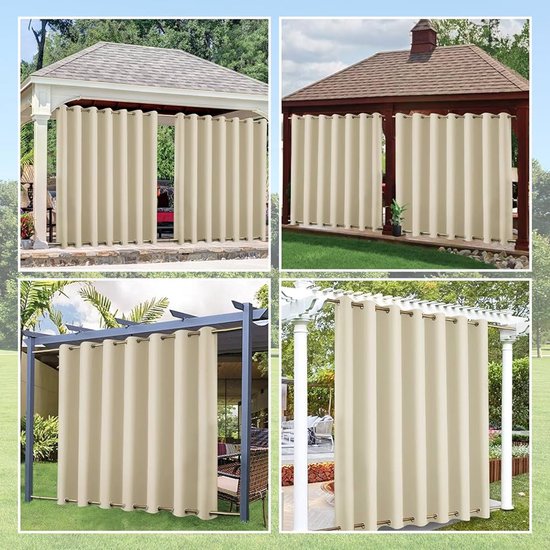 Budgetline terrasoverkapping 6.06 x 3.0 meter in crème wit