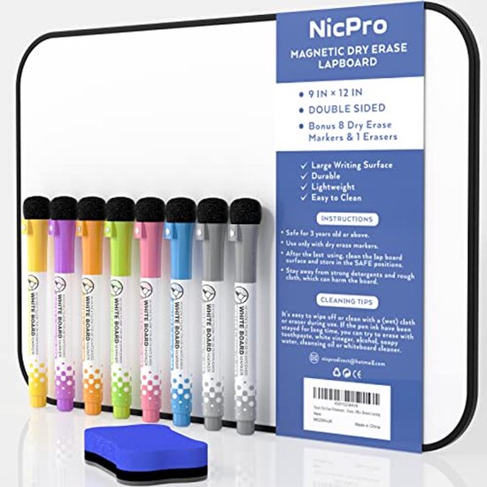JEFURE whiteboardspons 1 stuk, blauwe whiteboardspons magnetisch, whiteboardgum voor chemisch reinigen op vele oppervlakken, whiteboardgum voor whiteboards, schoolborden en glas