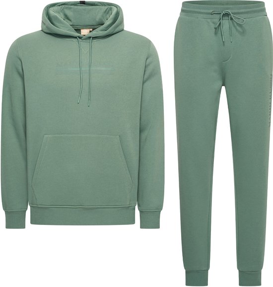 Mario Russo Trainingspak Anselm - Huispak - Joggingpak - Hoodie - Duck Green