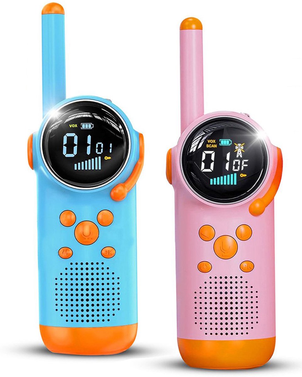 ODESSEY Walkie Talkie - Digitaal - voor Kinderen & Volwassenen - Walkie Talkies - Portofoon - 2Pack