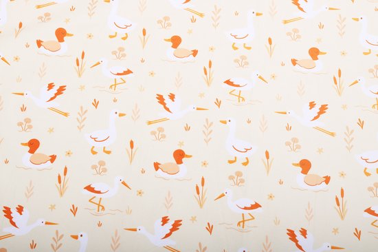 Wasbare Waterdichte Matrasbeschermer - Sunset Birds