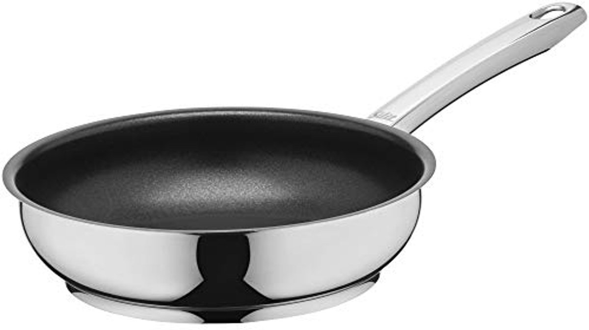 Braadpan 20 cm met roestvrijstalen coating - ovenbestendig en geschikt voor zacht braden