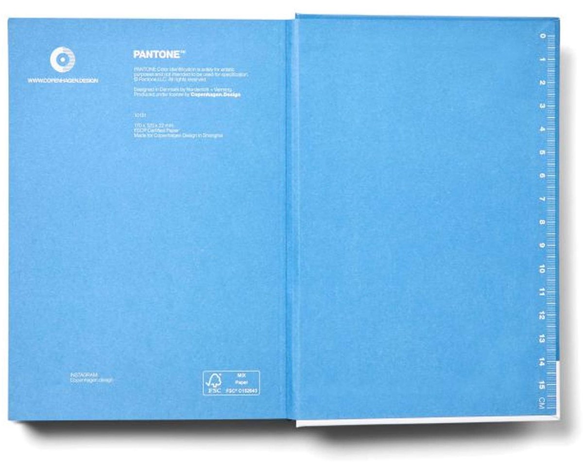 Copenhagen Design - Notitieboek Klein Gestipt - Blue 2150 - Papier - Blauw