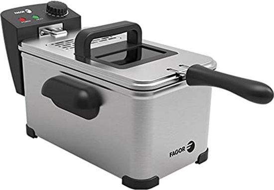 Elektrische Friteuse 3L - RVS, 2000W, Afneembaar & Vaatwasmachinebestendig