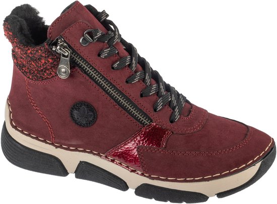 Rieker enkellaarzen voor dames 71510, grootte:37 EU, kleur:Rood Rieker enkellaarzen voor dames 71510, grootte:37 EU, kleur:Rood